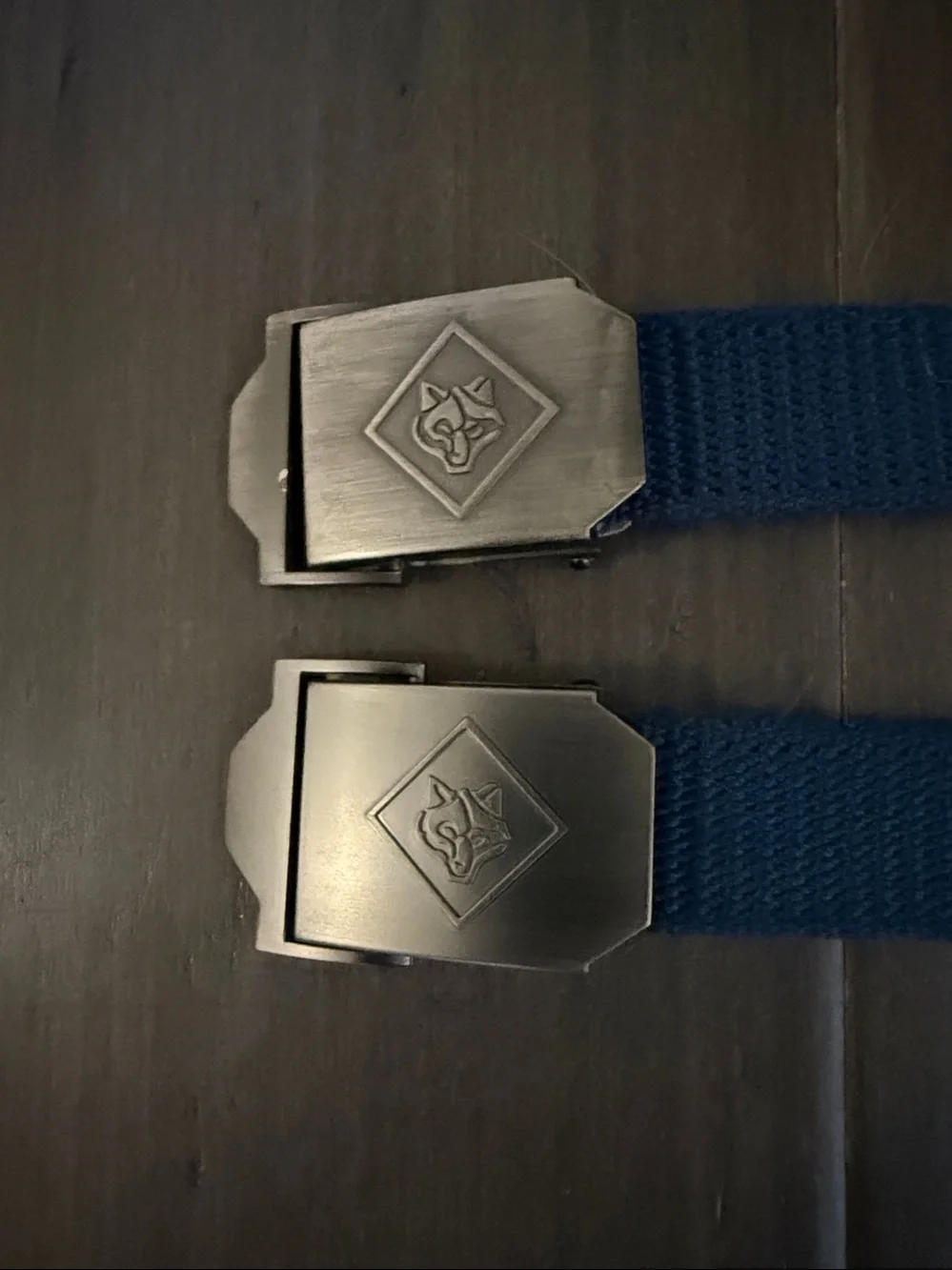 Two (2) Cub Scouts Wolf Pack Belts